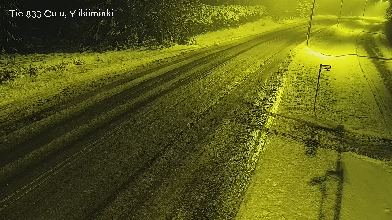 Weather Camera Image Väg  833 Oulu, Vesala, Oulu, Pohjois-Pohjanmaa