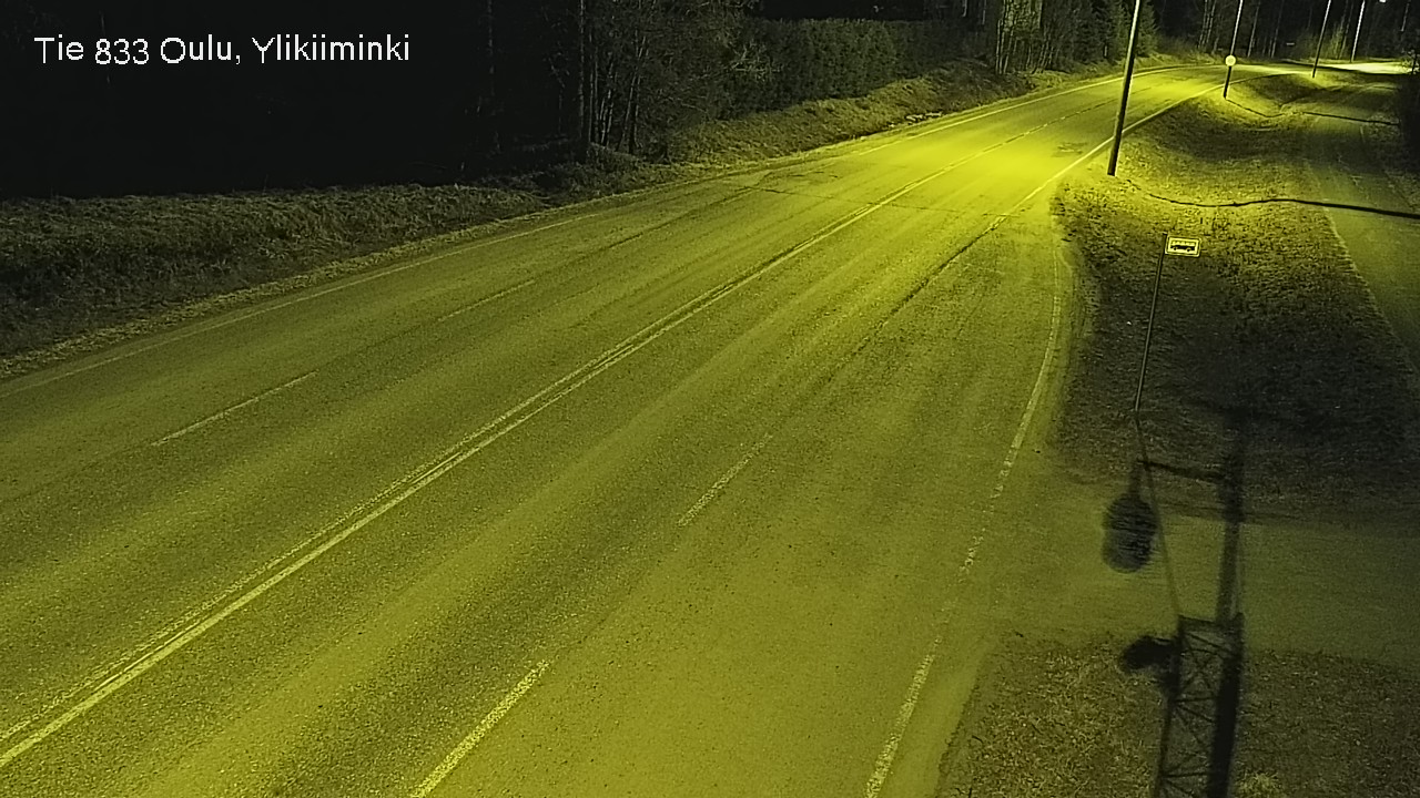 Weather Camera Image Road  833 Oulu, Vesala, Oulu, Pohjois-Pohjanmaa