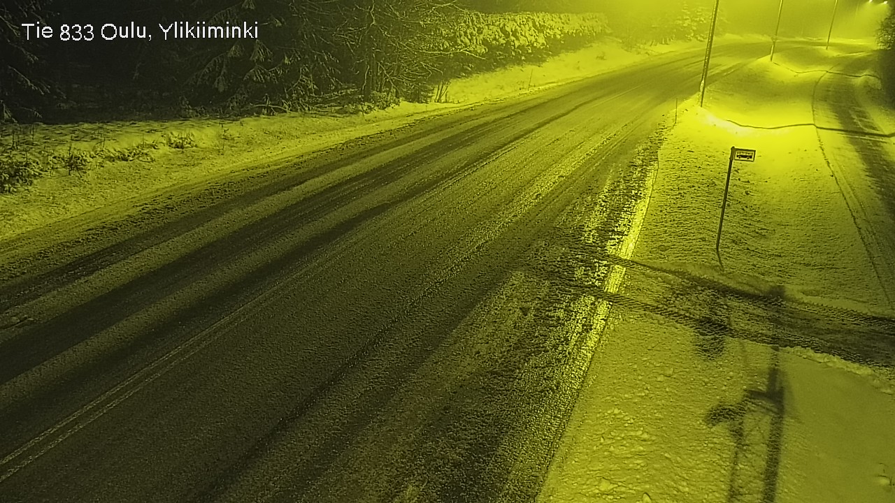 Weather Camera Image Väg  833 Oulu, Vesala, Oulu, Pohjois-Pohjanmaa
