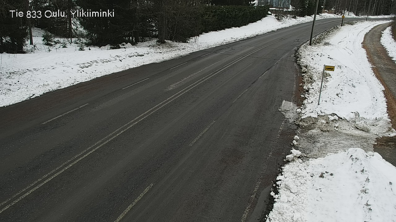 Weather Camera Image Väg  833 Oulu, Vesala, Oulu, Pohjois-Pohjanmaa