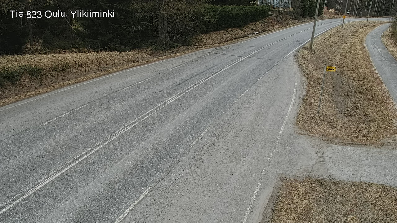 Weather Camera Image Road  833 Oulu, Vesala, Oulu, Pohjois-Pohjanmaa