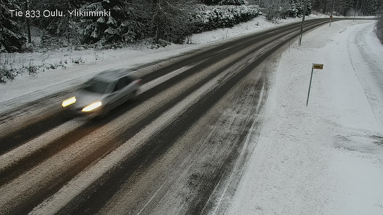 Weather Camera Image Väg  833 Oulu, Vesala, Oulu, Pohjois-Pohjanmaa