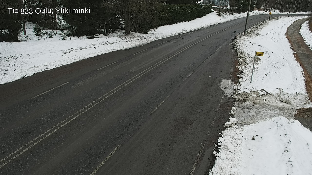 Weather Camera Image Road  833 Oulu, Vesala, Oulu, Pohjois-Pohjanmaa