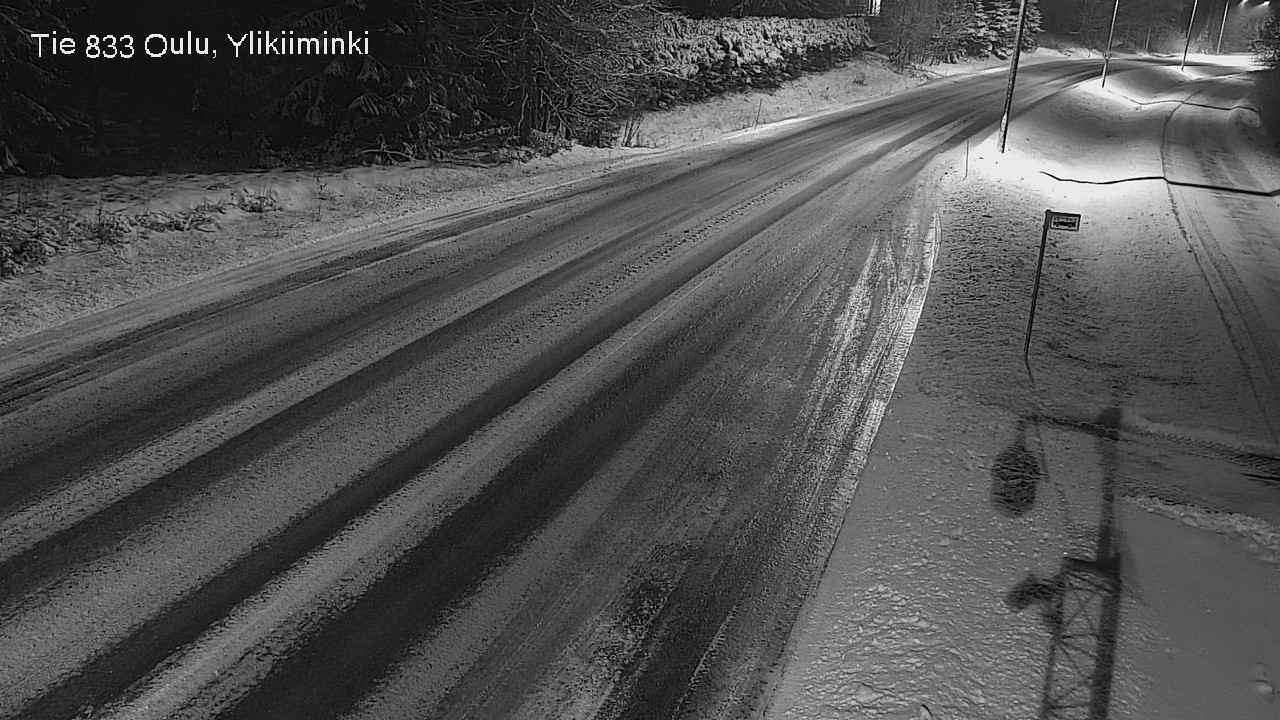 Weather Camera Image Väg  833 Oulu, Vesala, Oulu, Pohjois-Pohjanmaa