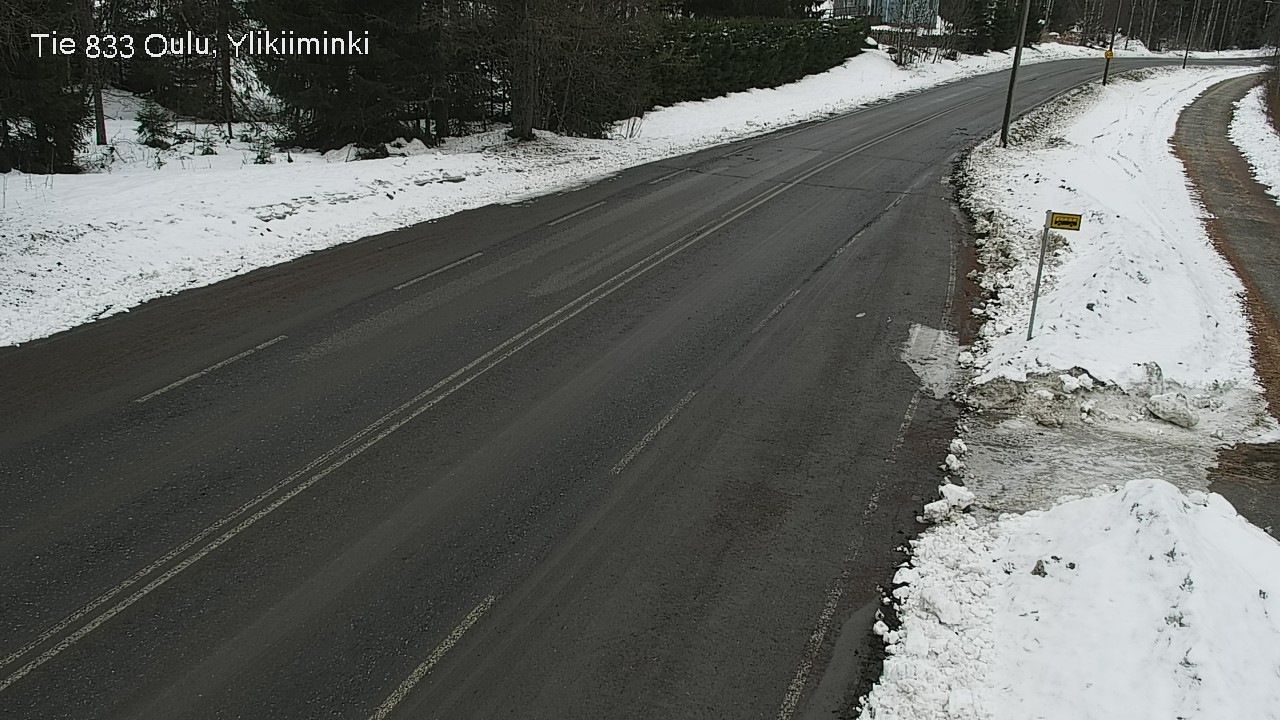 Weather Camera Image Road  833 Oulu, Vesala, Oulu, Pohjois-Pohjanmaa
