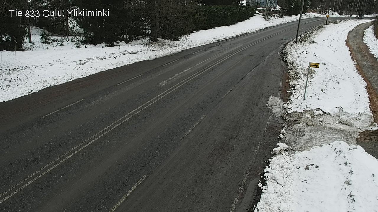 Weather Camera Image Väg  833 Oulu, Vesala, Oulu, Pohjois-Pohjanmaa
