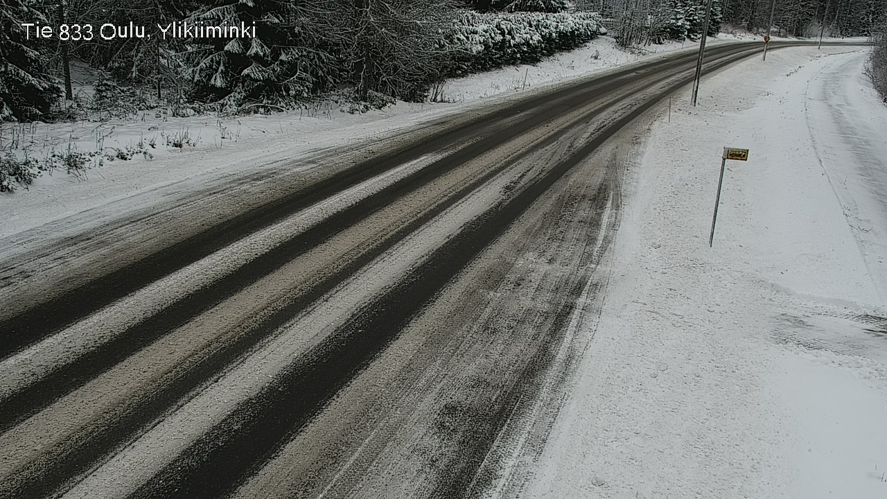 Weather Camera Image Väg  833 Oulu, Vesala, Oulu, Pohjois-Pohjanmaa