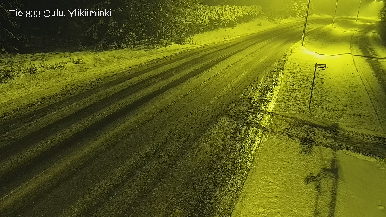 Weather Camera Image Väg  833 Oulu, Vesala, Oulu, Pohjois-Pohjanmaa