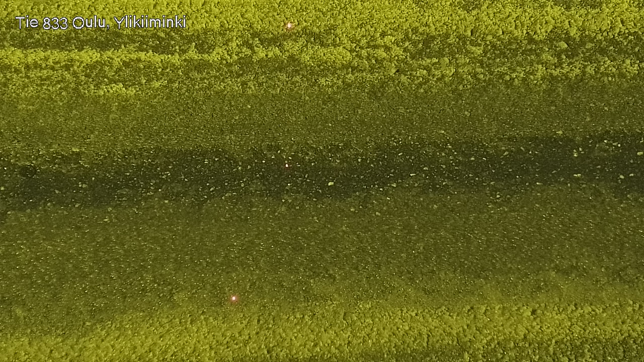 Weather Camera Image Väg  833 Oulu, Vesala, Oulu, Pohjois-Pohjanmaa