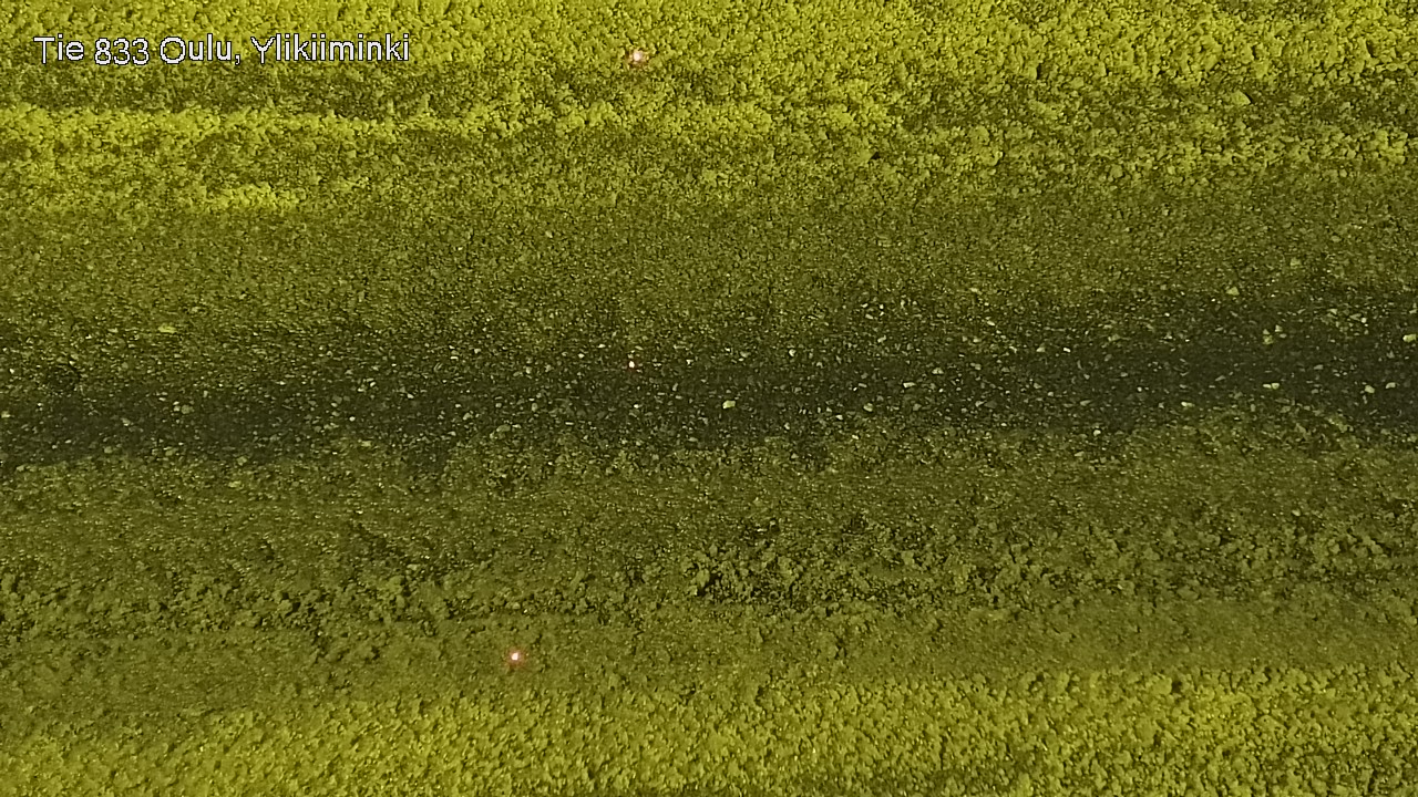 Weather Camera Image Väg  833 Oulu, Vesala, Oulu, Pohjois-Pohjanmaa