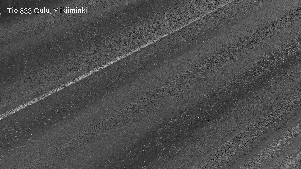 Weather Camera Image Väg 833 Oulu, Vesala, Oulu, Pohjois-Pohjanmaa