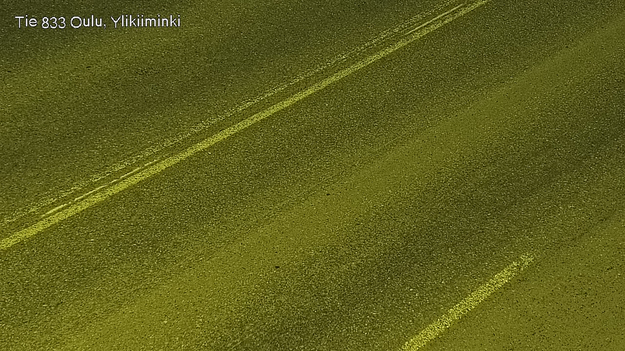 Weather Camera Image Väg  833 Oulu, Vesala, Oulu, Pohjois-Pohjanmaa