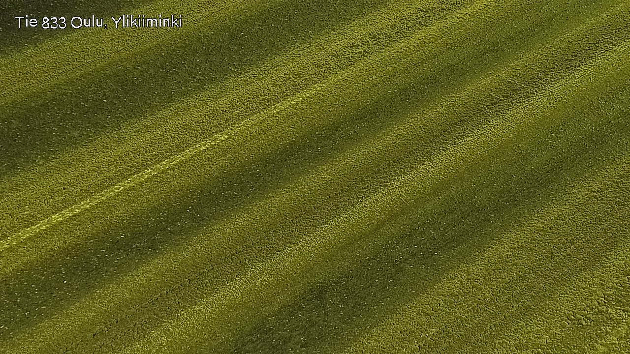 Weather Camera Image Väg 833 Oulu, Vesala, Oulu, Pohjois-Pohjanmaa