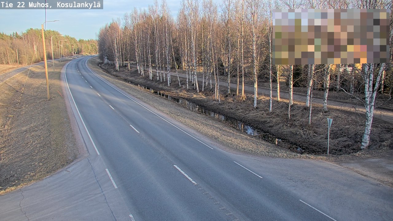 Kelikamerat Kuva Tie 22 Muhos, Kosulankylä, Muhos, Pohjois-Pohjanmaa