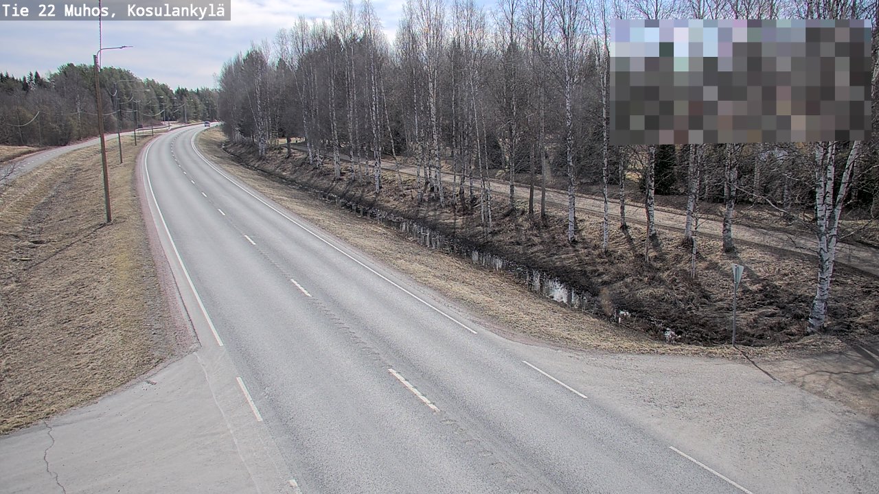 Kelikamerat Kuva Tie 22 Muhos, Kosulankylä, Muhos, Pohjois-Pohjanmaa