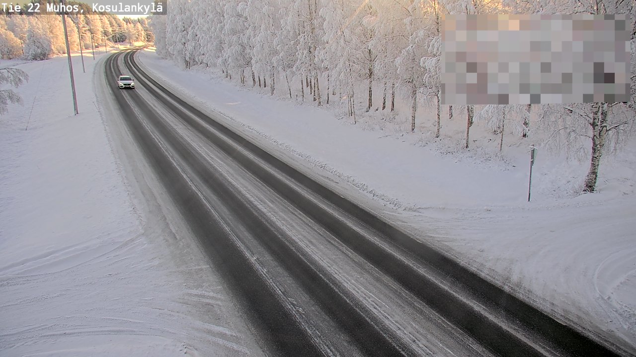 Weather Camera Image Road 22 Muhos, Kosulankylä, Muhos, Pohjois-Pohjanmaa