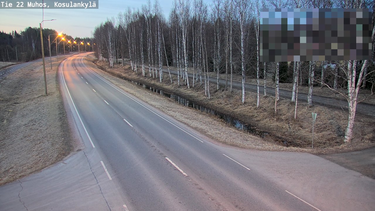 Kelikamerat Kuva Tie 22 Muhos, Kosulankylä, Muhos, Pohjois-Pohjanmaa