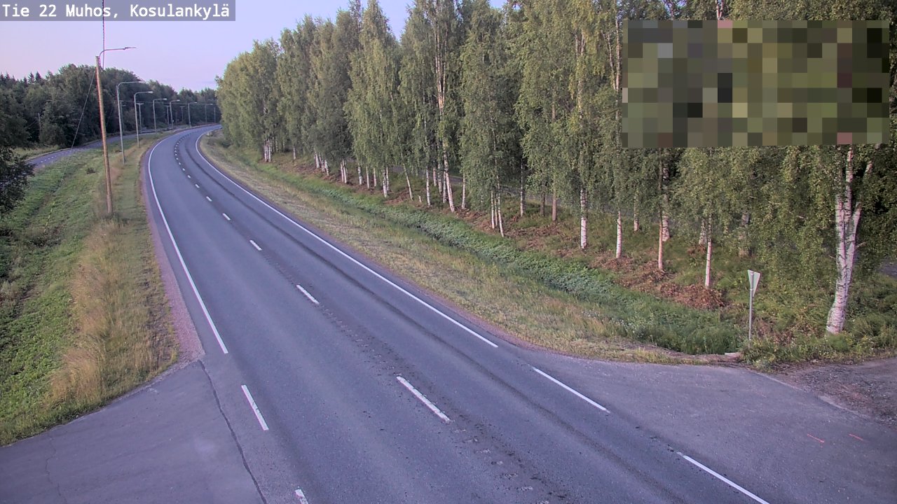 Kelikamerat Kuva Tie 22 Muhos, Kosulankylä, Muhos, Pohjois-Pohjanmaa