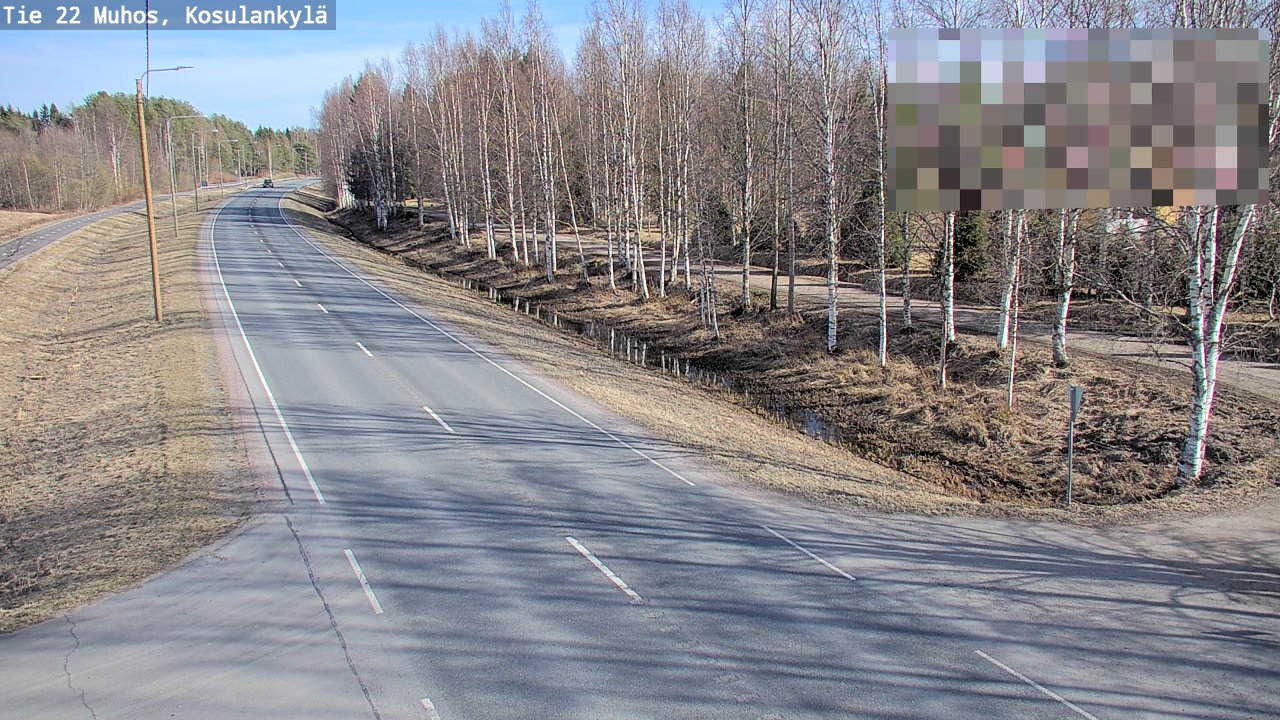 Kelikamerat Kuva Tie 22 Muhos, Kosulankylä, Muhos, Pohjois-Pohjanmaa