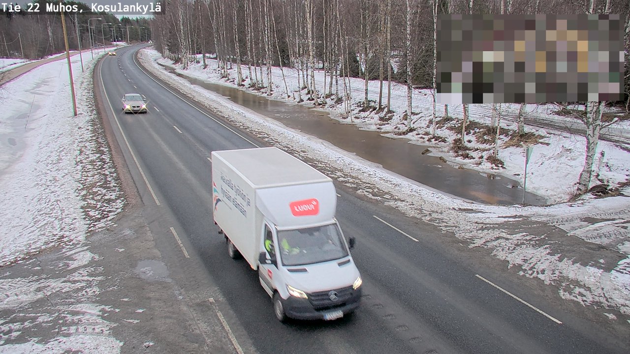 Kelikamerat Kuva Tie 22 Muhos, Kosulankylä, Muhos, Pohjois-Pohjanmaa