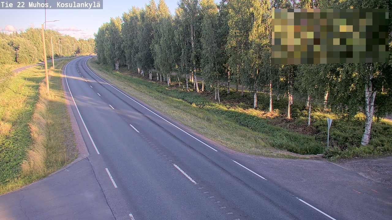 Kelikamerat Kuva Tie 22 Muhos, Kosulankylä, Muhos, Pohjois-Pohjanmaa
