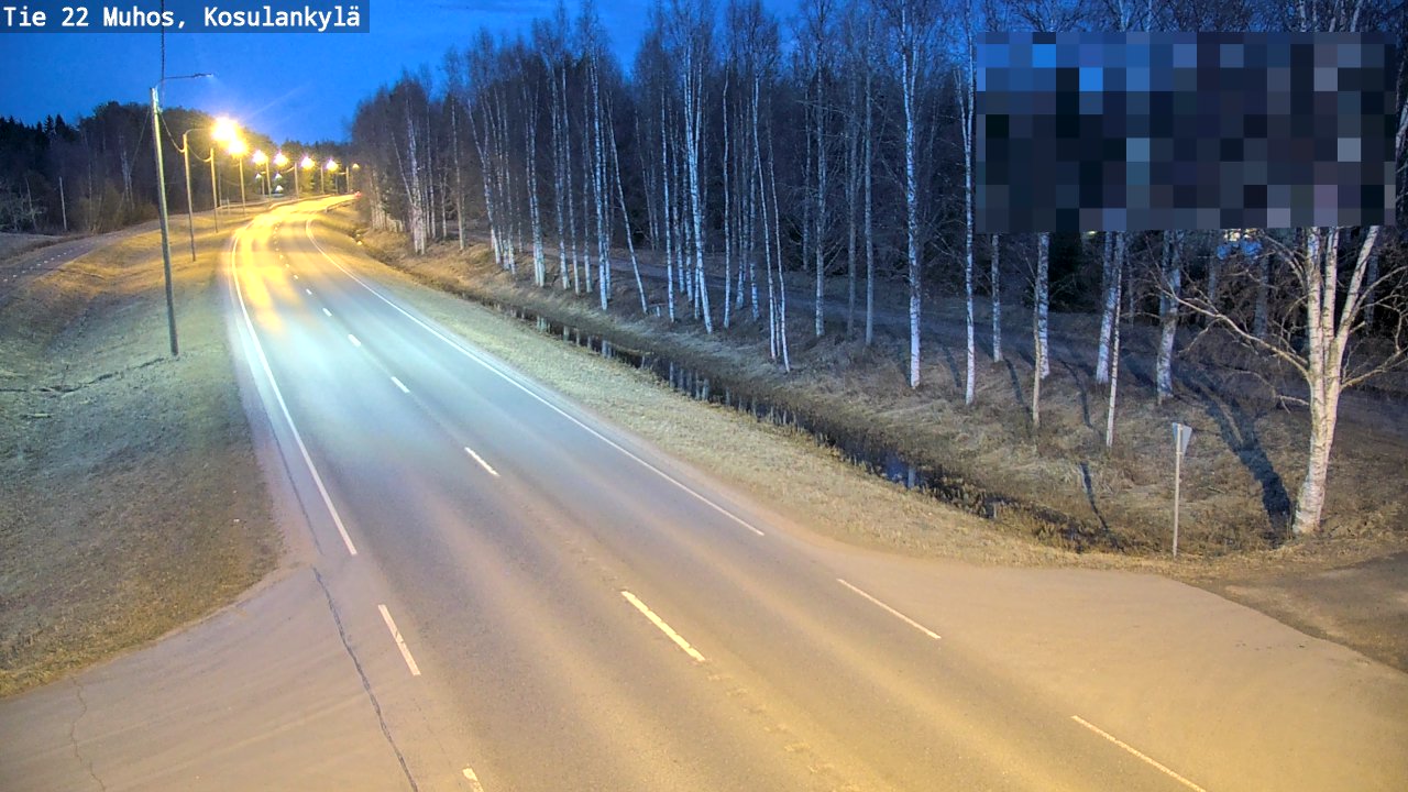 Kelikamerat Kuva Tie 22 Muhos, Kosulankylä, Muhos, Pohjois-Pohjanmaa