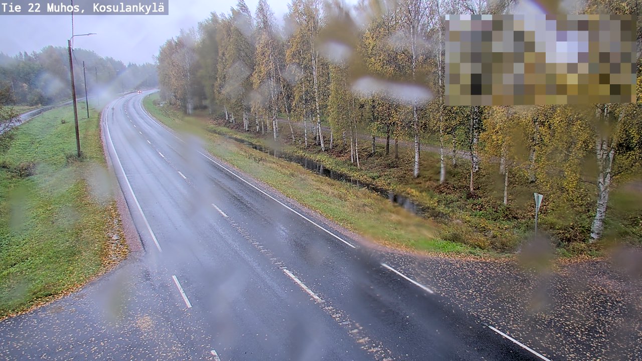 Weather Camera Image Road 22 Muhos, Kosulankylä, Muhos, Pohjois-Pohjanmaa