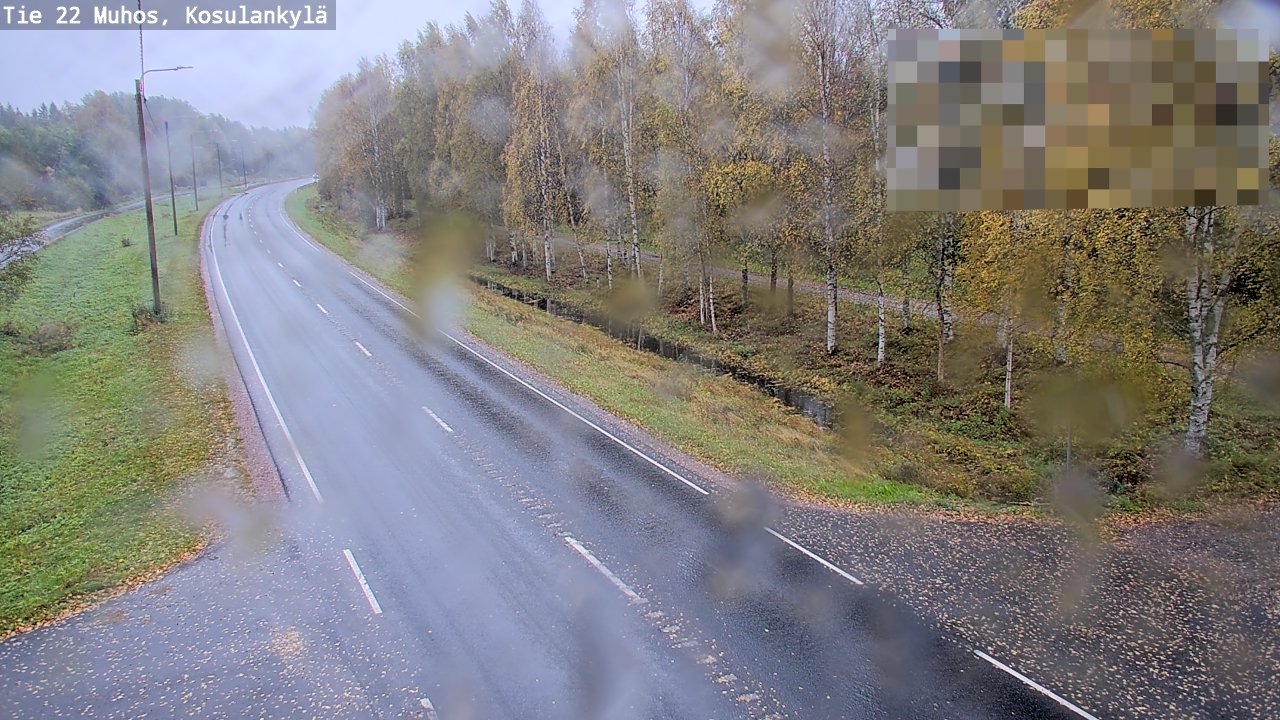 Weather Camera Image Road 22 Muhos, Kosulankylä, Muhos, Pohjois-Pohjanmaa
