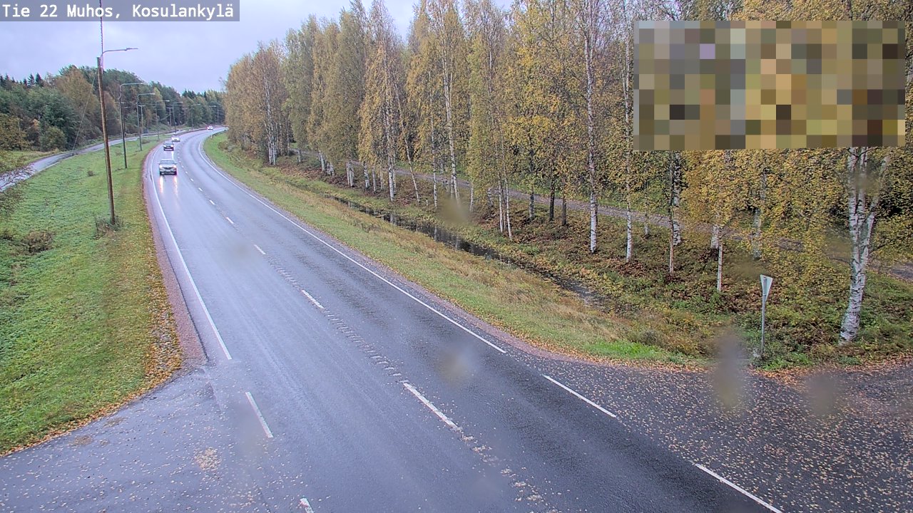 Weather Camera Image Road 22 Muhos, Kosulankylä, Muhos, Pohjois-Pohjanmaa