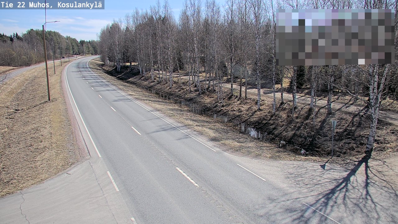Kelikamerat Kuva Tie 22 Muhos, Kosulankylä, Muhos, Pohjois-Pohjanmaa