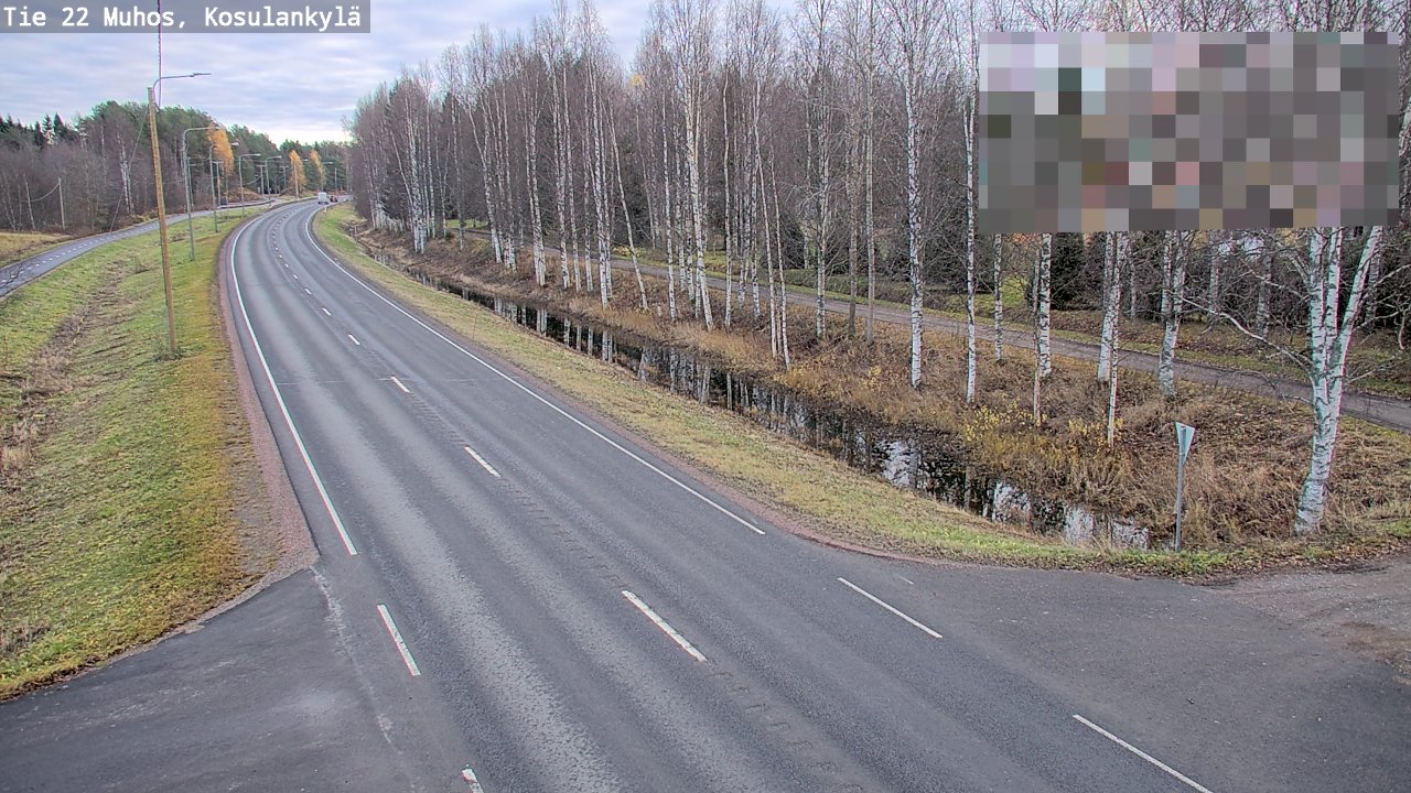 Kelikamerat Kuva Tie 22 Muhos, Kosulankylä, Muhos, Pohjois-Pohjanmaa