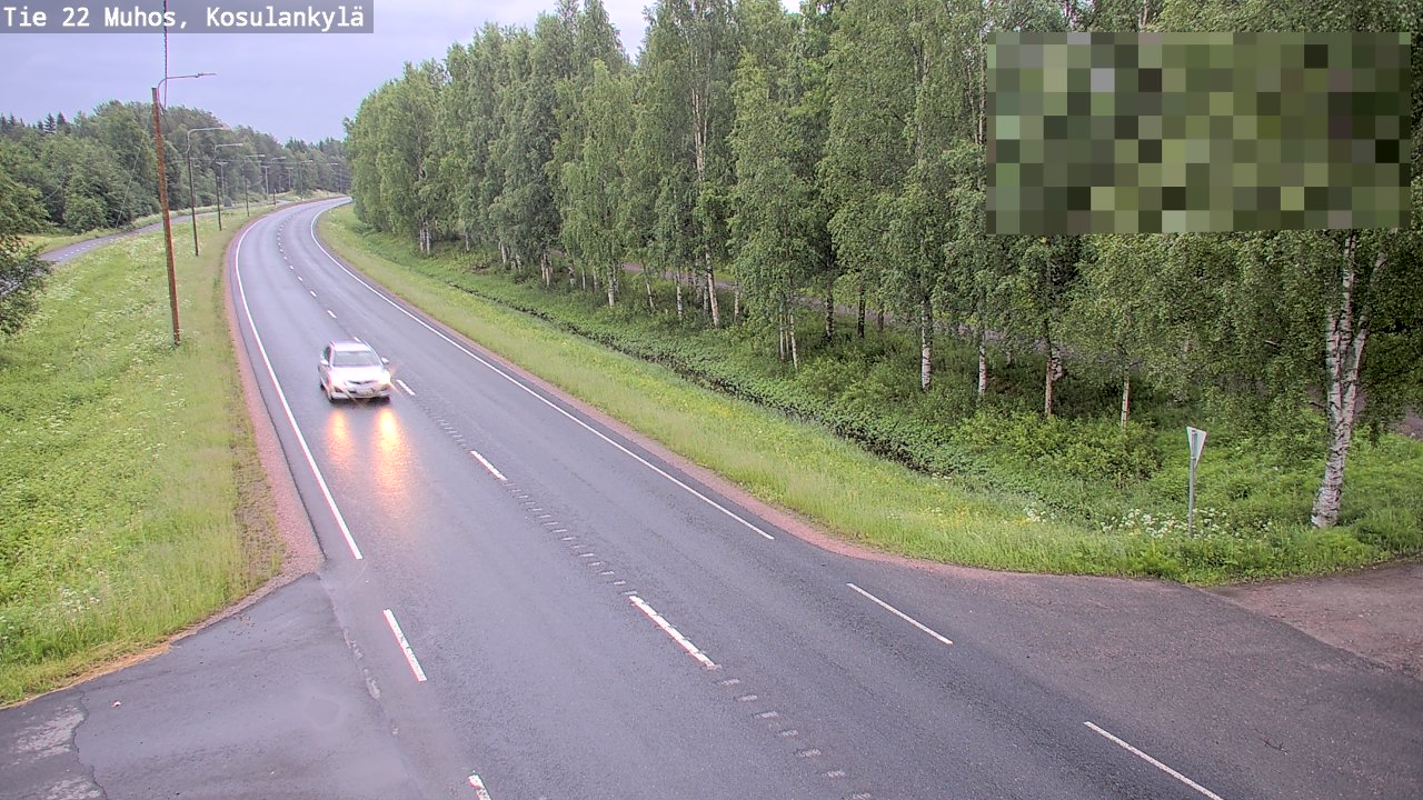 Kelikamerat Kuva Tie 22 Muhos, Kosulankylä, Muhos, Pohjois-Pohjanmaa