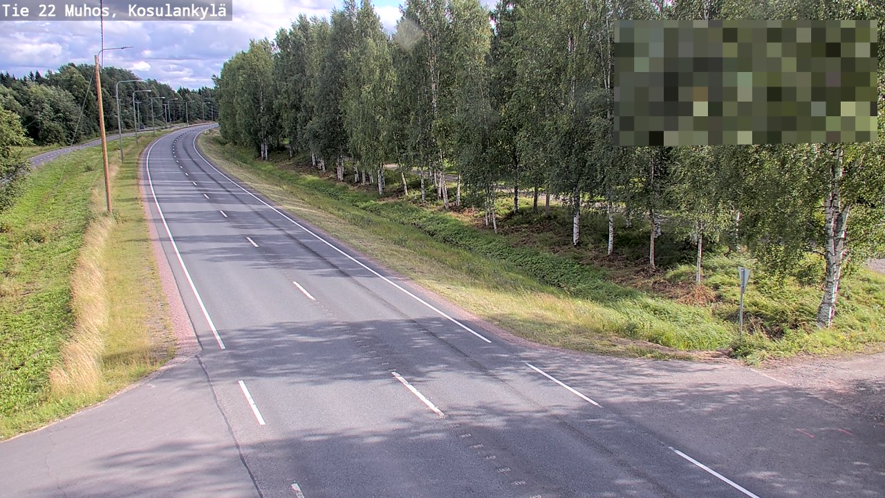Kelikamerat Kuva Tie 22 Muhos, Kosulankylä, Muhos, Pohjois-Pohjanmaa