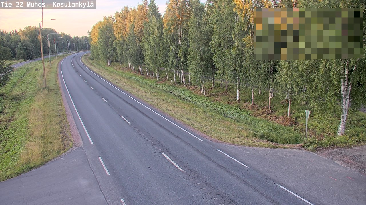 Kelikamerat Kuva Tie 22 Muhos, Kosulankylä, Muhos, Pohjois-Pohjanmaa