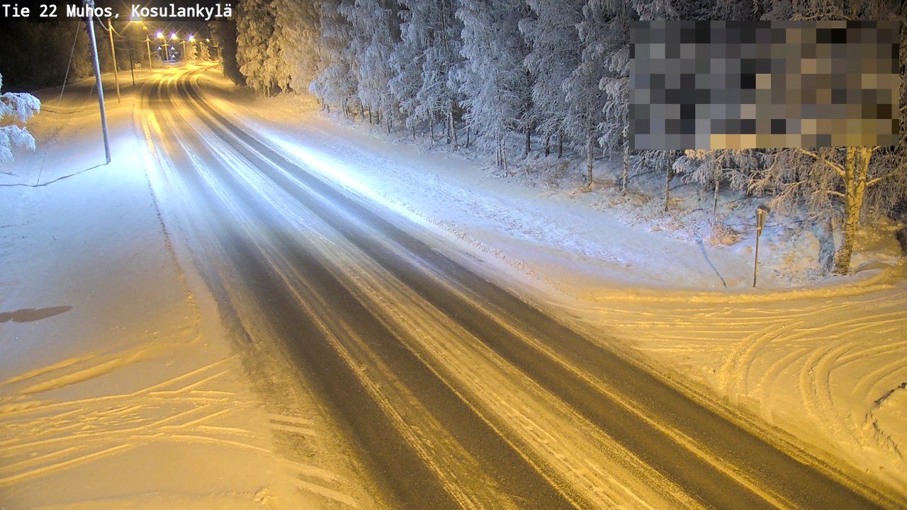Kelikamerat Kuva Tie 22 Muhos, Kosulankylä, Muhos, Pohjois-Pohjanmaa