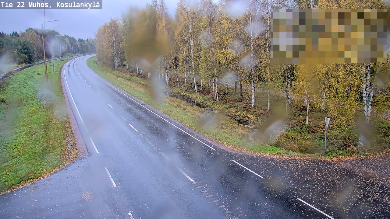 Weather Camera Image Road 22 Muhos, Kosulankylä, Muhos, Pohjois-Pohjanmaa