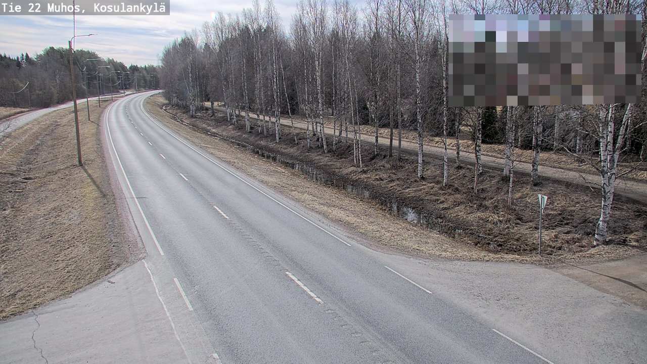Kelikamerat Kuva Tie 22 Muhos, Kosulankylä, Muhos, Pohjois-Pohjanmaa