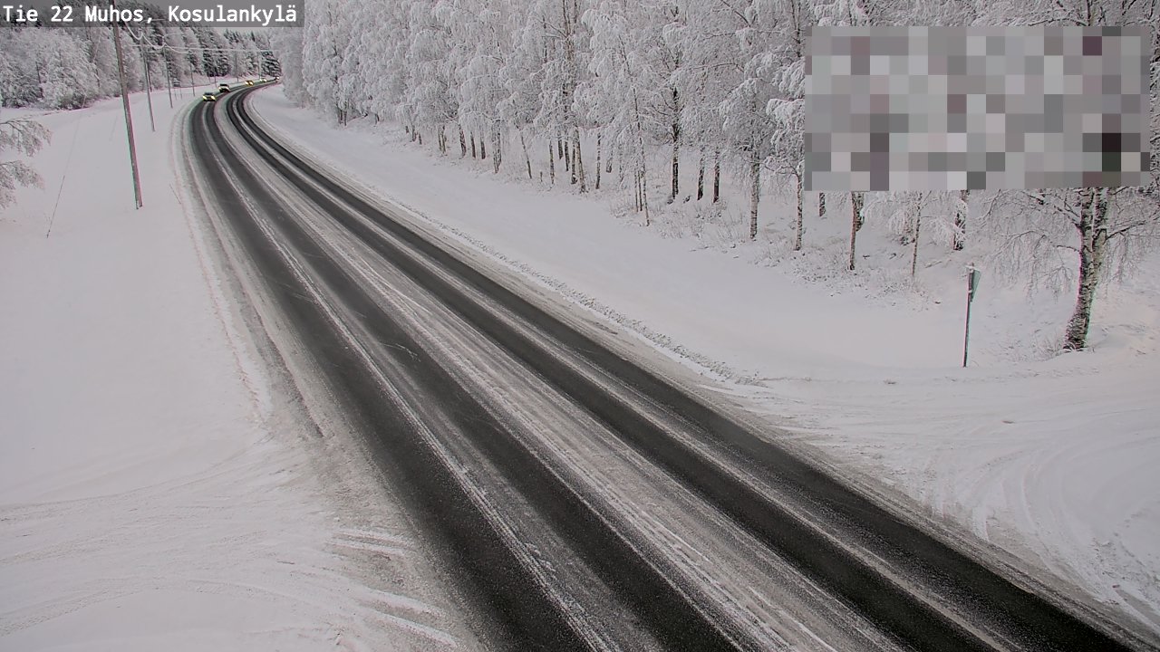 Weather Camera Image Väg 22 Muhos, Kosulankylä, Muhos, Pohjois-Pohjanmaa
