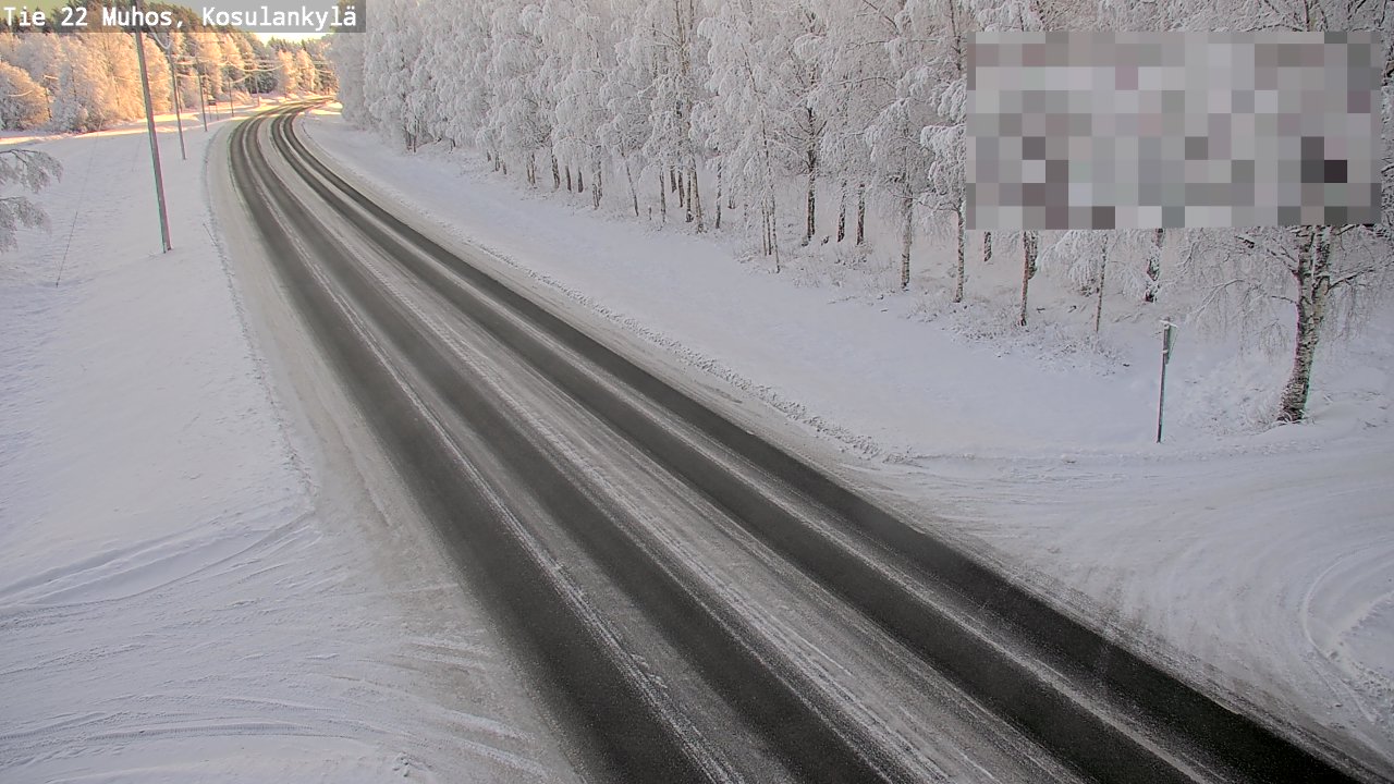Weather Camera Image Road 22 Muhos, Kosulankylä, Muhos, Pohjois-Pohjanmaa