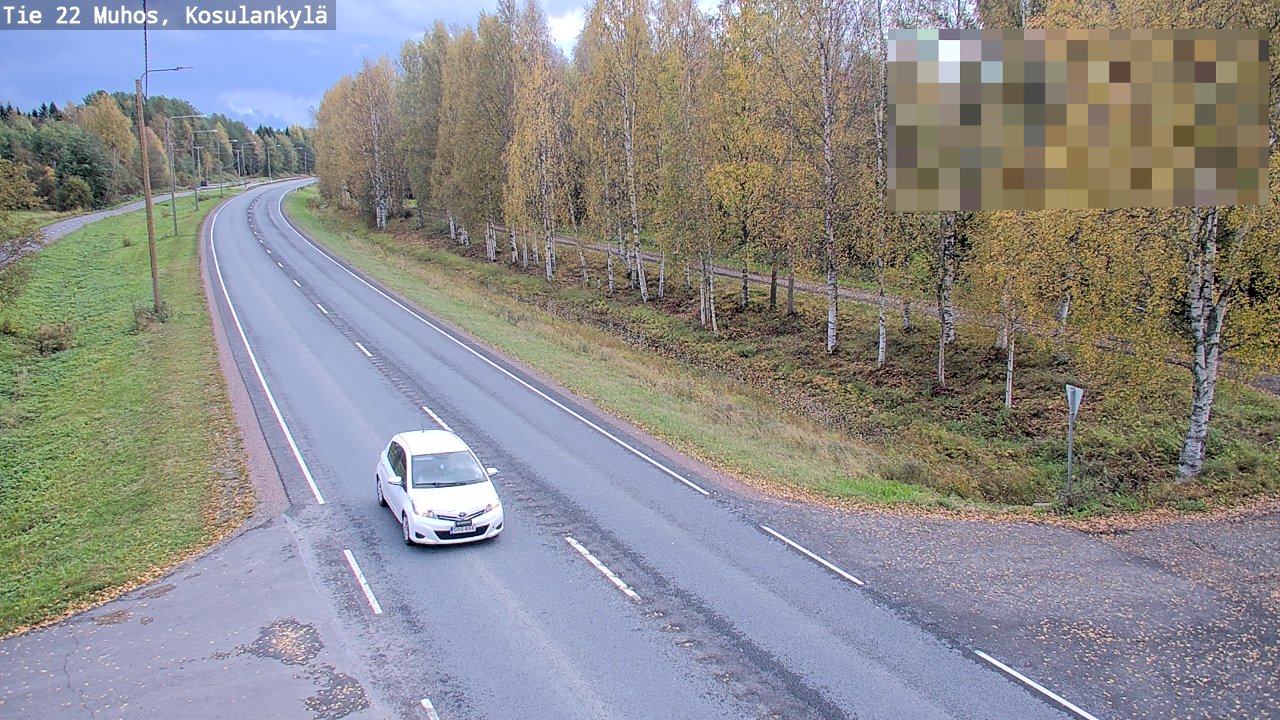 Kelikamerat Kuva Tie 22 Muhos, Kosulankylä, Muhos, Pohjois-Pohjanmaa