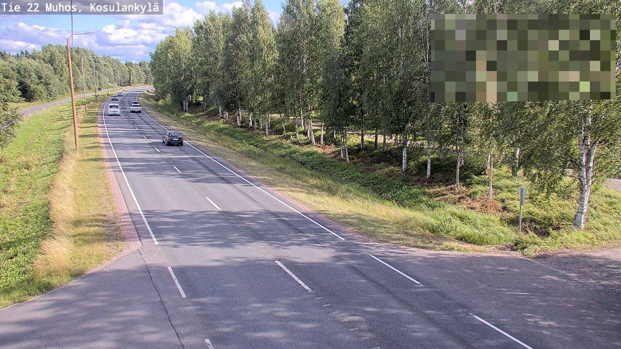 Kelikamerat Kuva Tie 22 Muhos, Kosulankylä, Muhos, Pohjois-Pohjanmaa