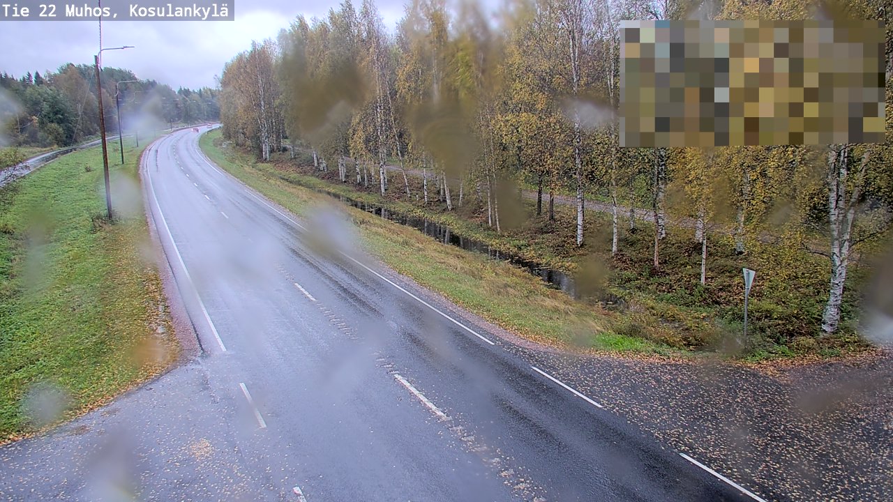 Weather Camera Image Road 22 Muhos, Kosulankylä, Muhos, Pohjois-Pohjanmaa