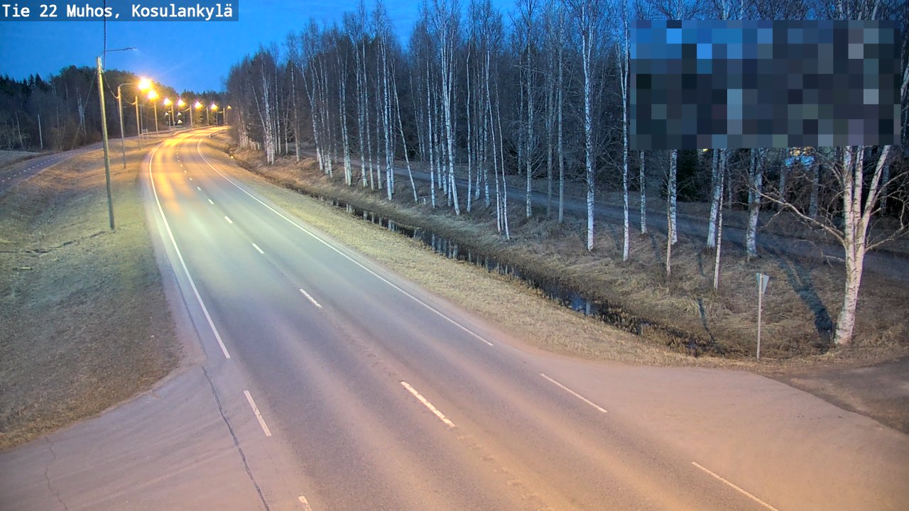 Kelikamerat Kuva Tie 22 Muhos, Kosulankylä, Muhos, Pohjois-Pohjanmaa