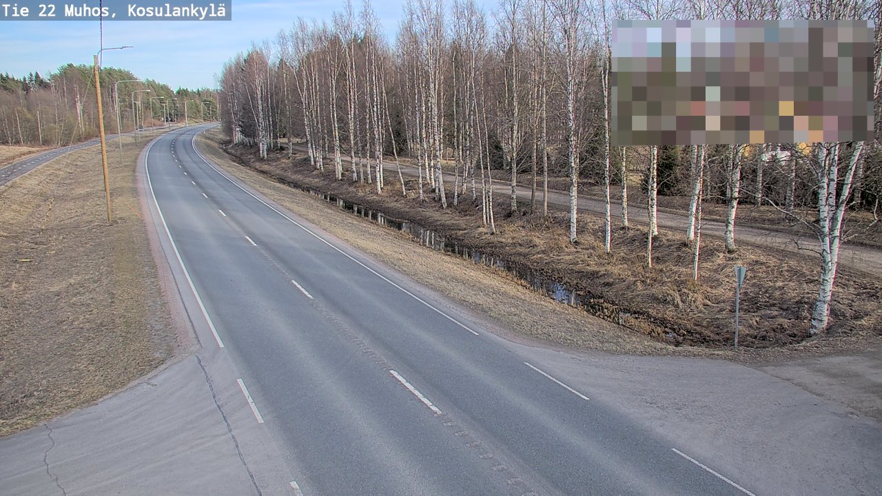Kelikamerat Kuva Tie 22 Muhos, Kosulankylä, Muhos, Pohjois-Pohjanmaa