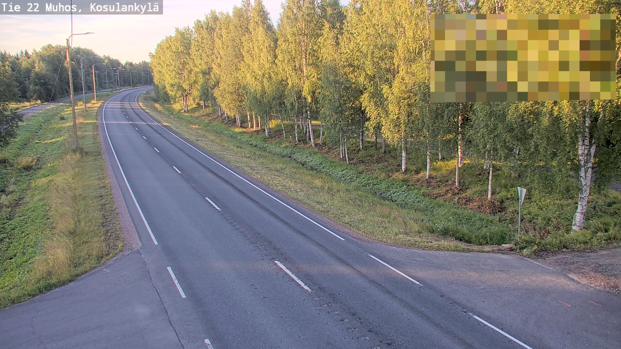 Kelikamerat Kuva Tie 22 Muhos, Kosulankylä, Muhos, Pohjois-Pohjanmaa