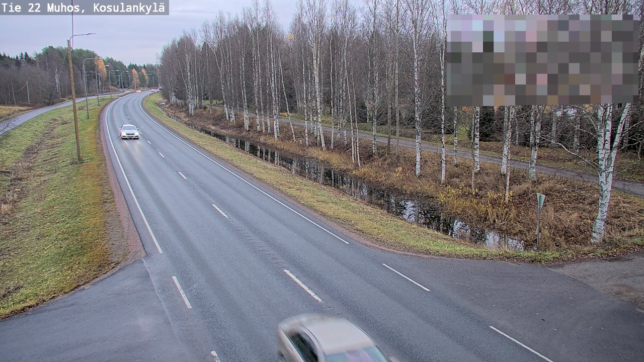 Kelikamerat Kuva Tie 22 Muhos, Kosulankylä, Muhos, Pohjois-Pohjanmaa