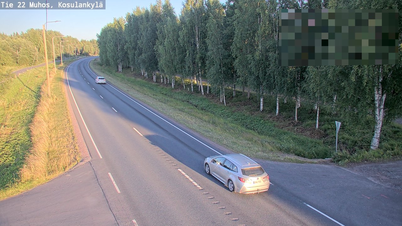 Kelikamerat Kuva Tie 22 Muhos, Kosulankylä, Muhos, Pohjois-Pohjanmaa