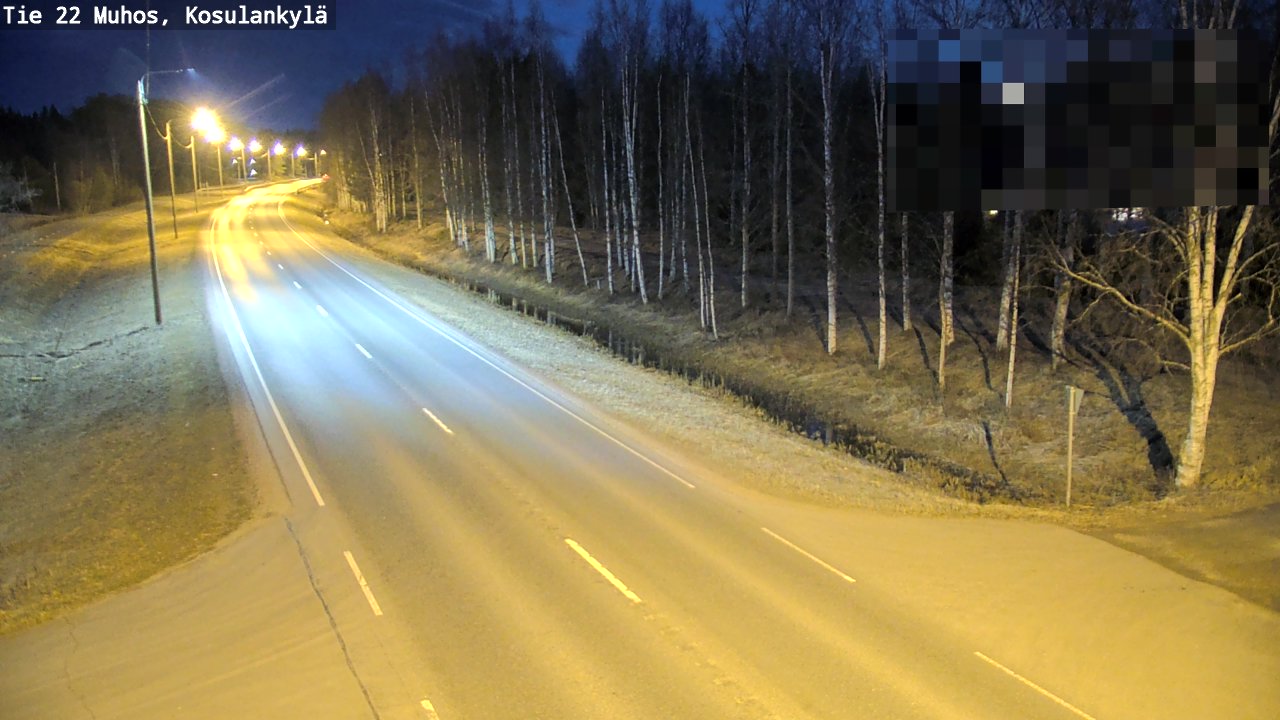 Kelikamerat Kuva Tie 22 Muhos, Kosulankylä, Muhos, Pohjois-Pohjanmaa
