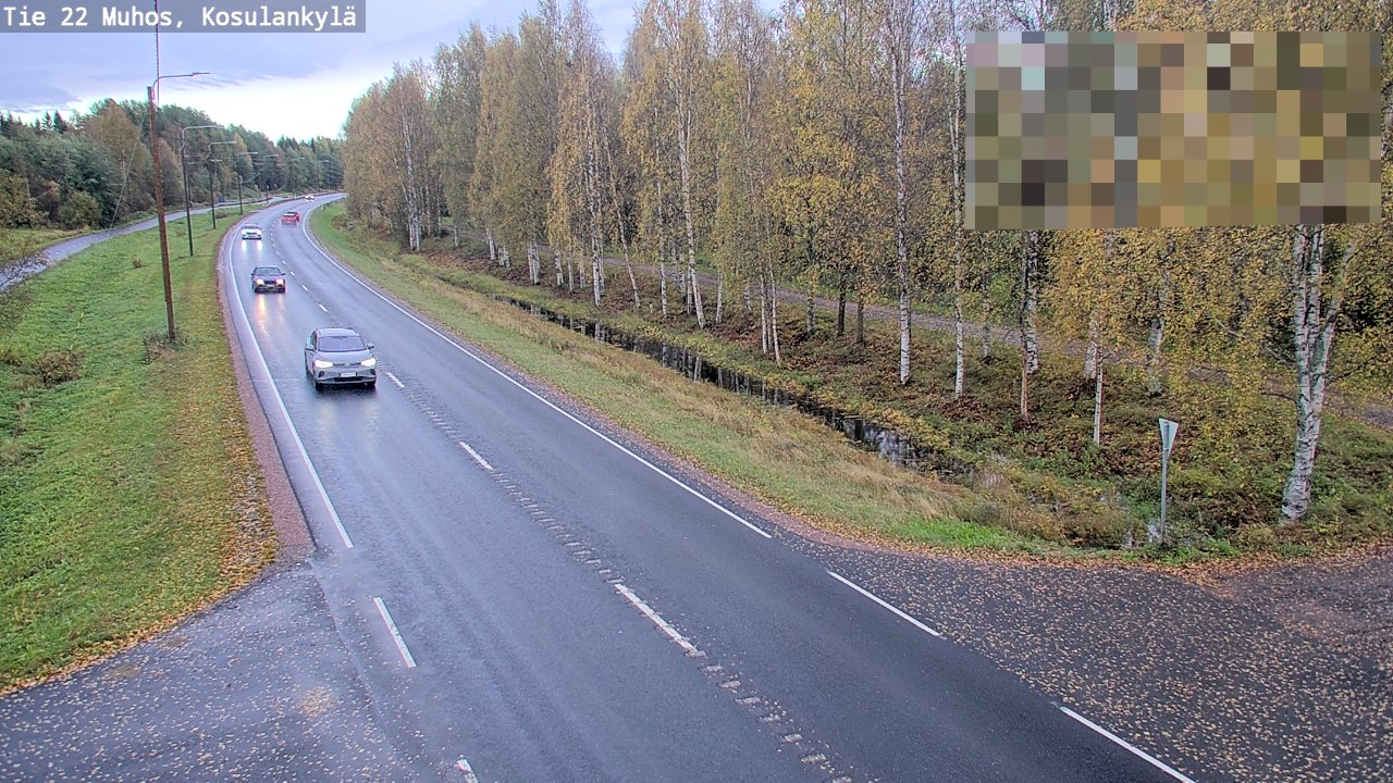Weather Camera Image Road 22 Muhos, Kosulankylä, Muhos, Pohjois-Pohjanmaa