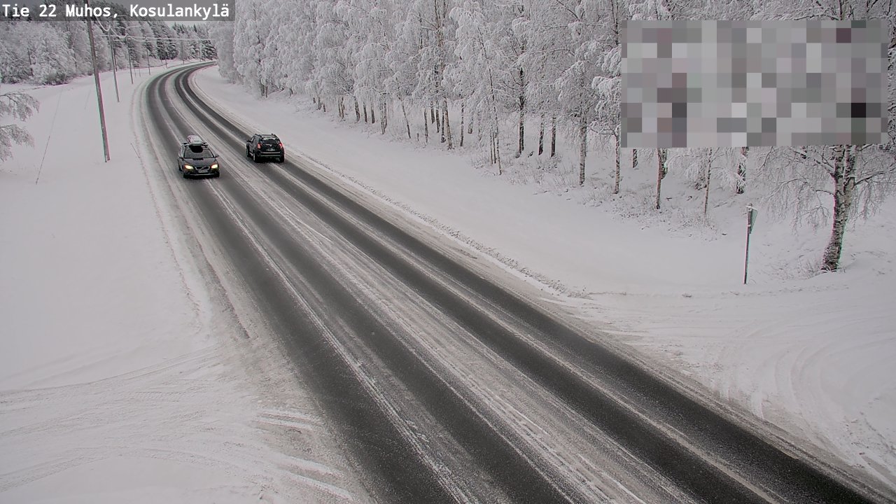 Weather Camera Image Väg 22 Muhos, Kosulankylä, Muhos, Pohjois-Pohjanmaa